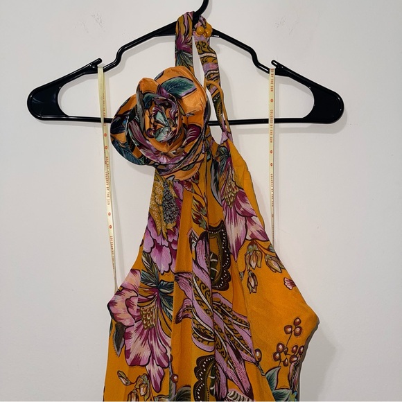 FARM Rio Orange Wonderful Bouquet Maxi Dress Floral Maxi Dress in Bright Orange - Picture 6 of 10
